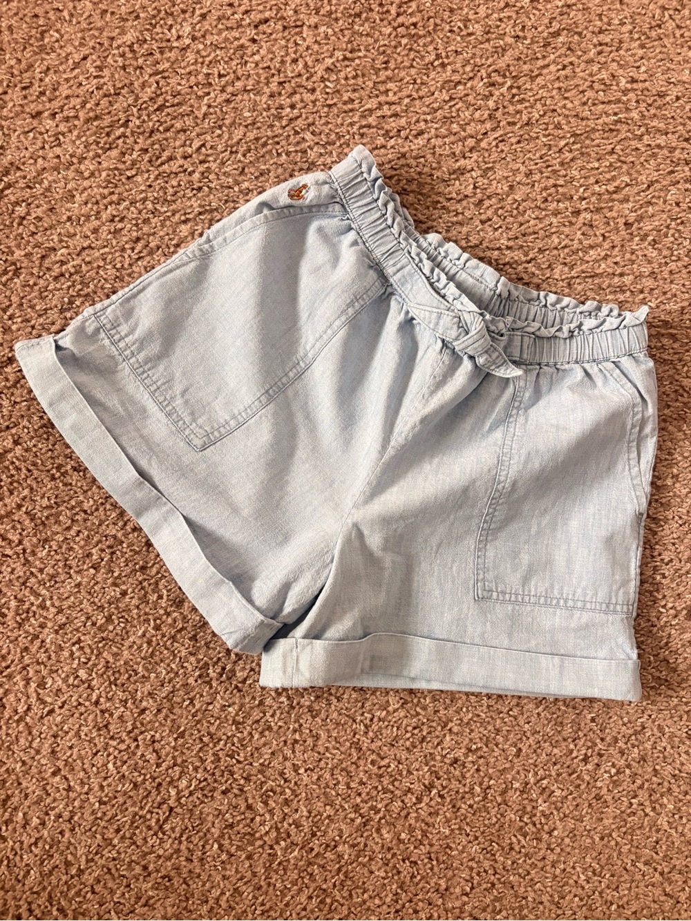 Polo by Ralph Lauren Light Blue Elastic-Waist Girls' Casual Shorts